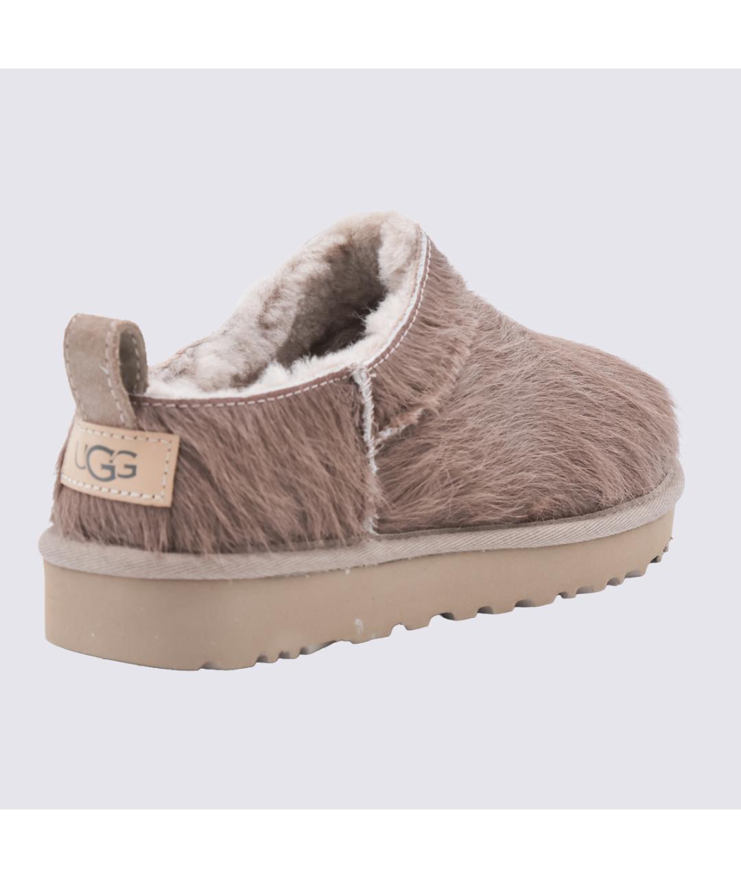 UGG Бежевые кожаные ботинки, фото 3