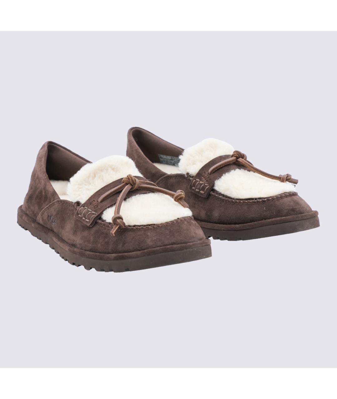 UGG Коричневые замшевые лоферы, фото 2