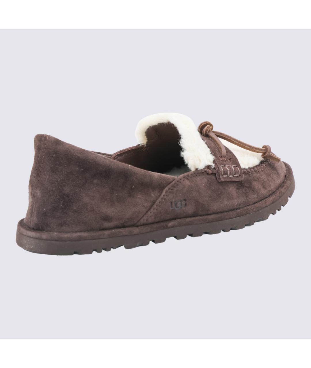 UGG Коричневые замшевые лоферы, фото 3