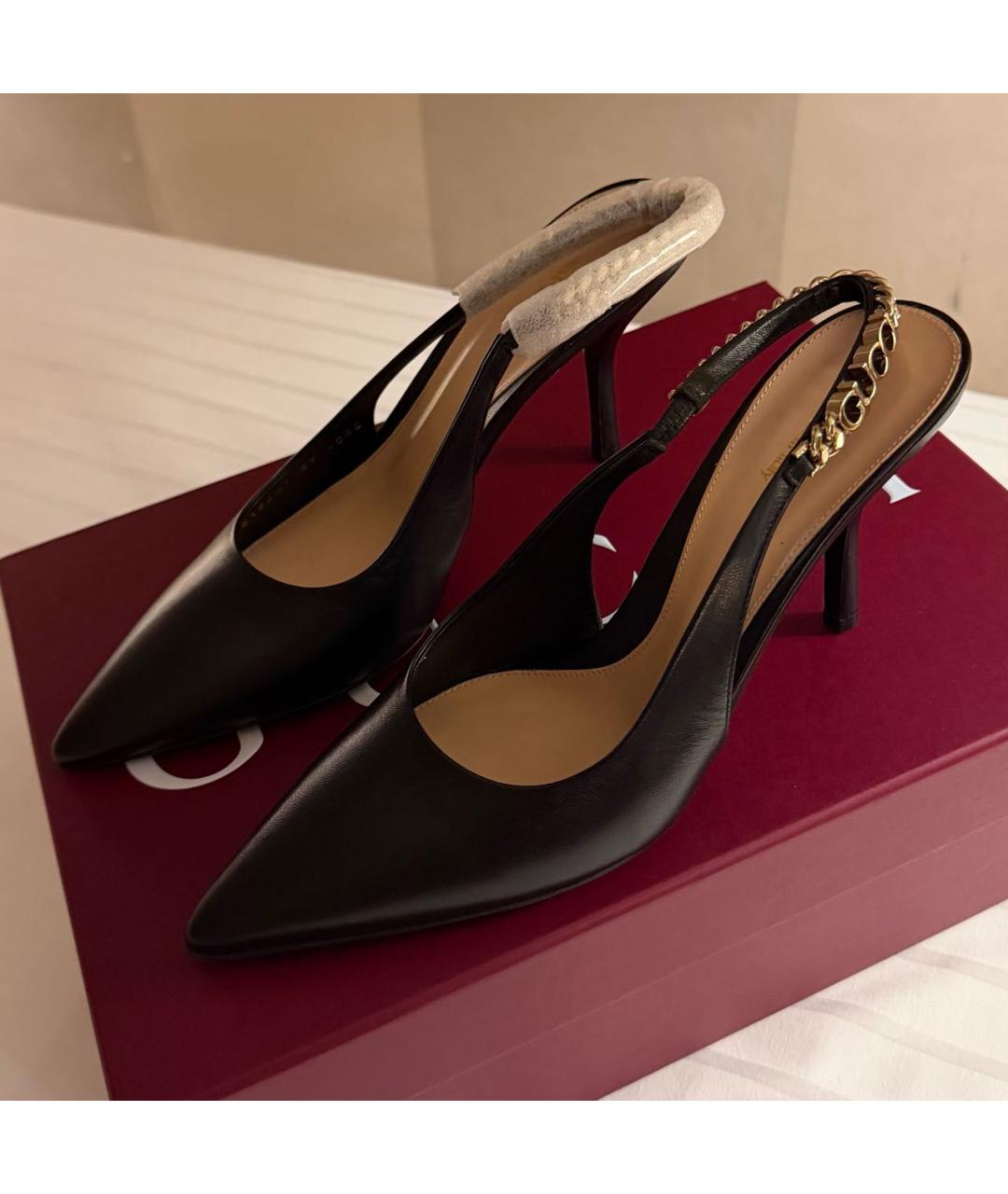 GUCCI Черные кожаные туфли, фото 8