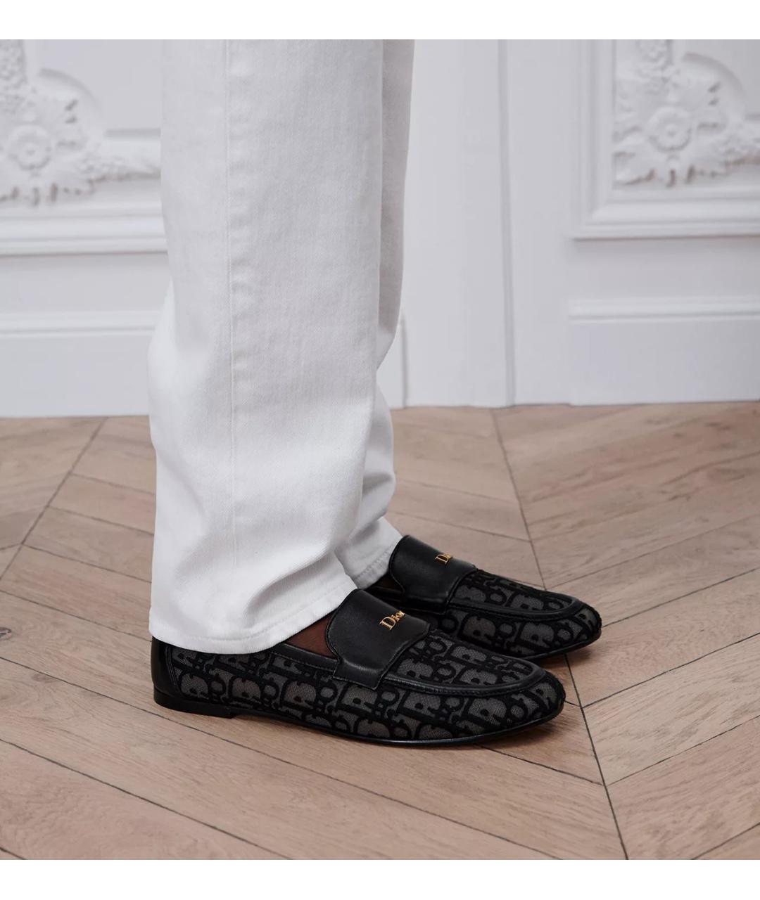 CHRISTIAN DIOR Черные лоферы, фото 4