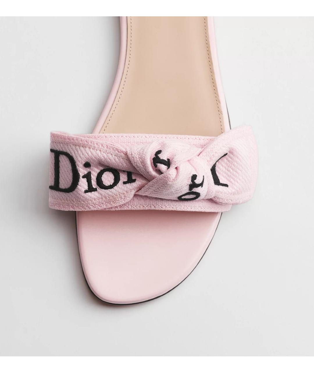 CHRISTIAN DIOR Розовые шлепанцы, фото 4