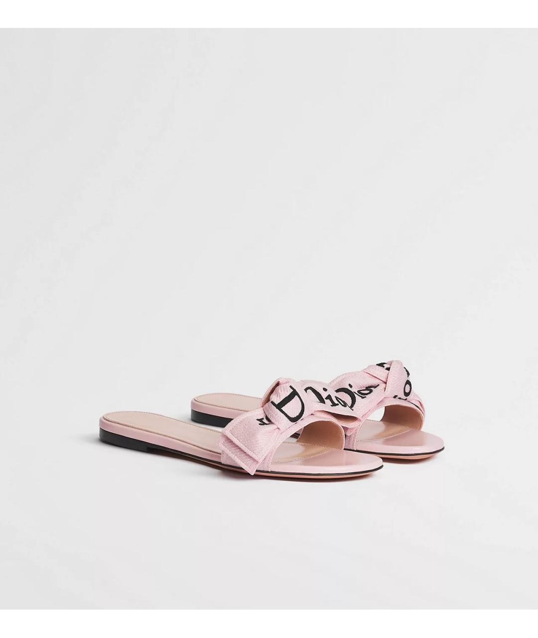 CHRISTIAN DIOR Розовые шлепанцы, фото 2