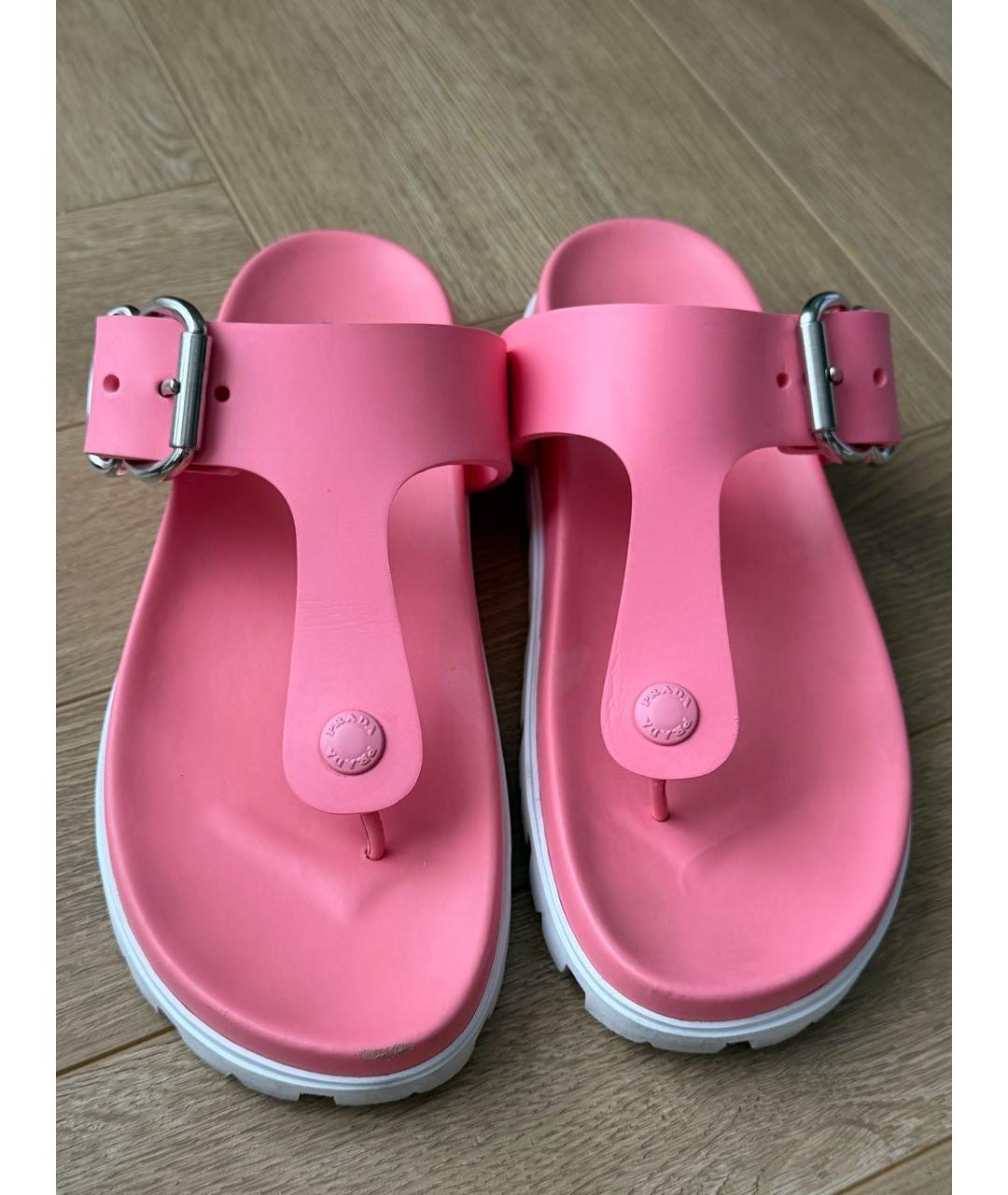 PRADA Розовые шлепанцы, фото 2