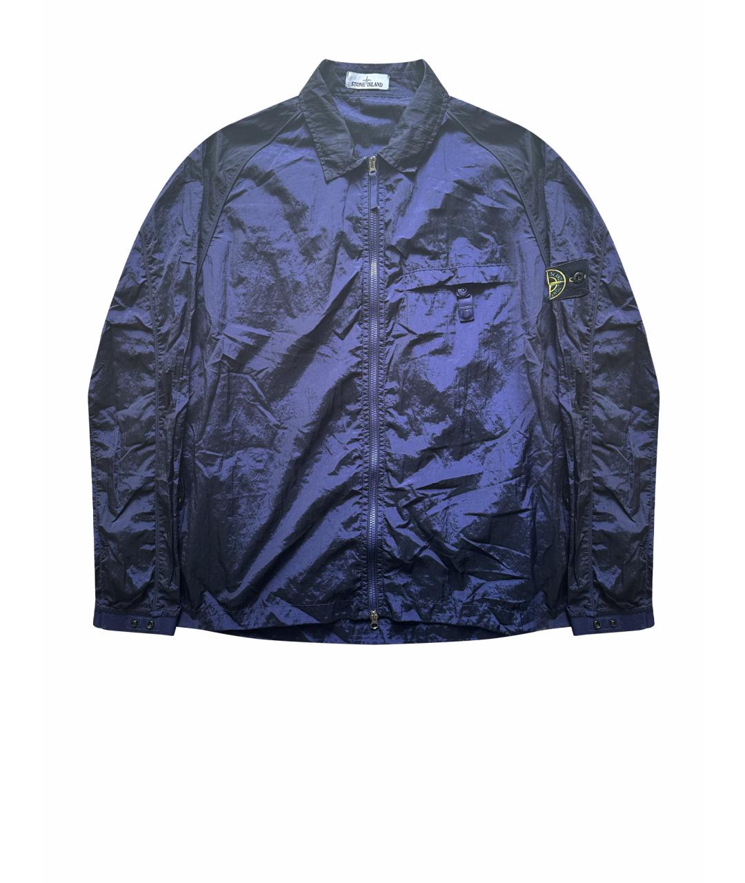 STONE ISLAND Синяя нейлоновая куртка, фото 1
