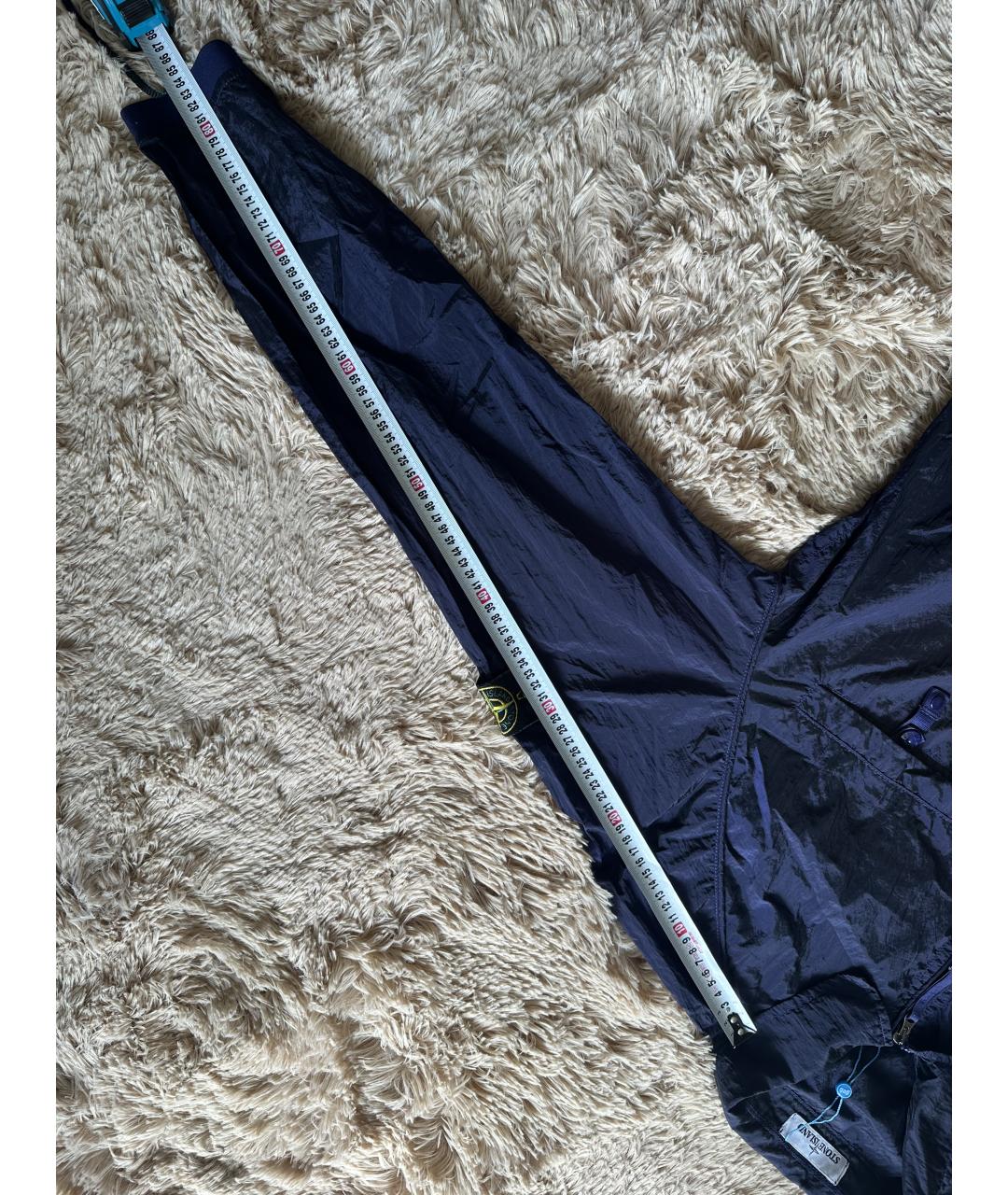STONE ISLAND Синяя нейлоновая куртка, фото 5