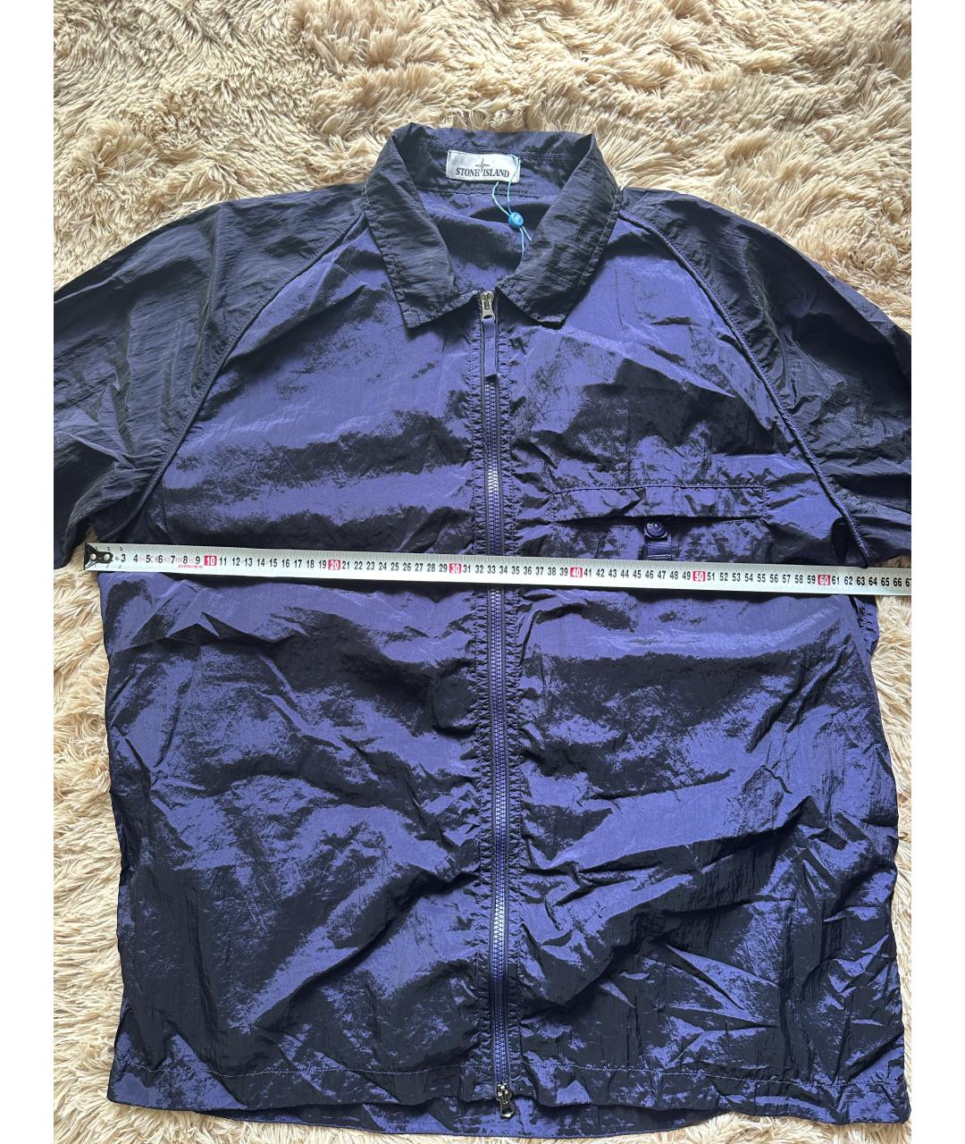 STONE ISLAND Синяя нейлоновая куртка, фото 4