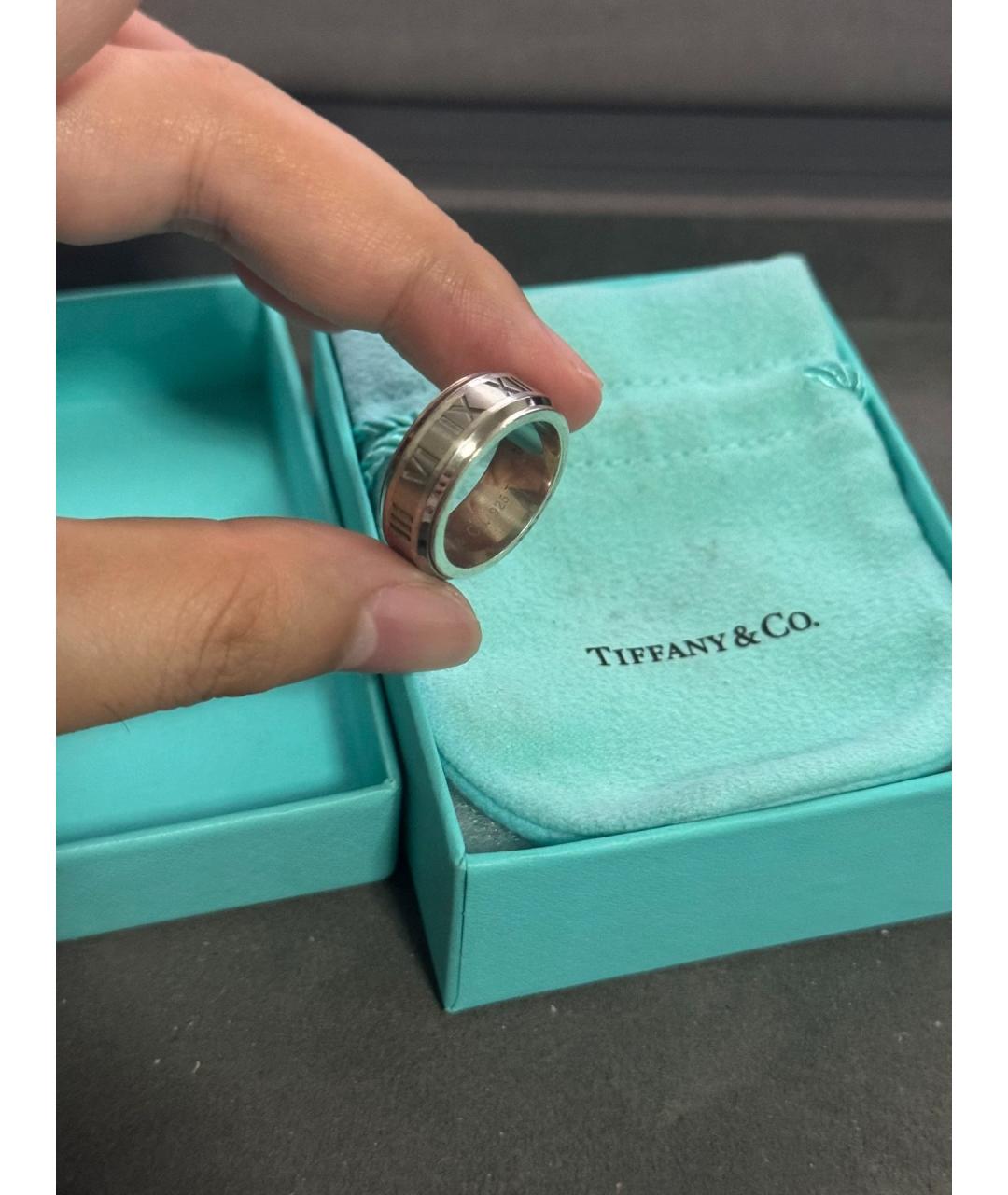 TIFFANY&CO Серое серебряное кольцо, фото 4