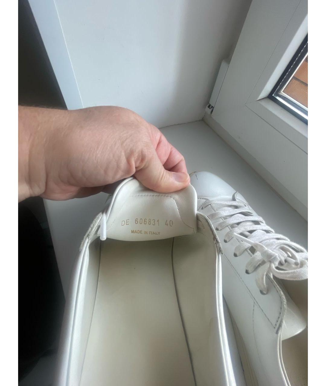 SAINT LAURENT Белые кожаные кеды, фото 5