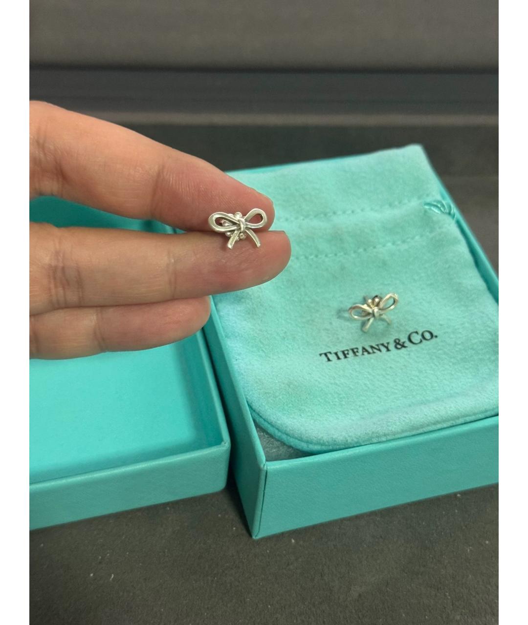 TIFFANY&CO Серебряные серебряные серьги, фото 2