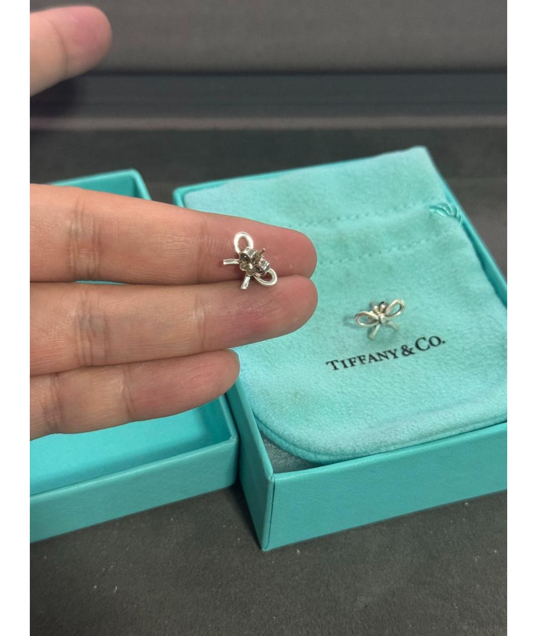TIFFANY&CO Серебряные серебряные серьги, фото 3