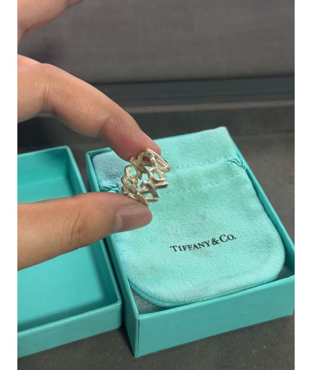 TIFFANY&CO Серебряное серебряное кольцо, фото 3