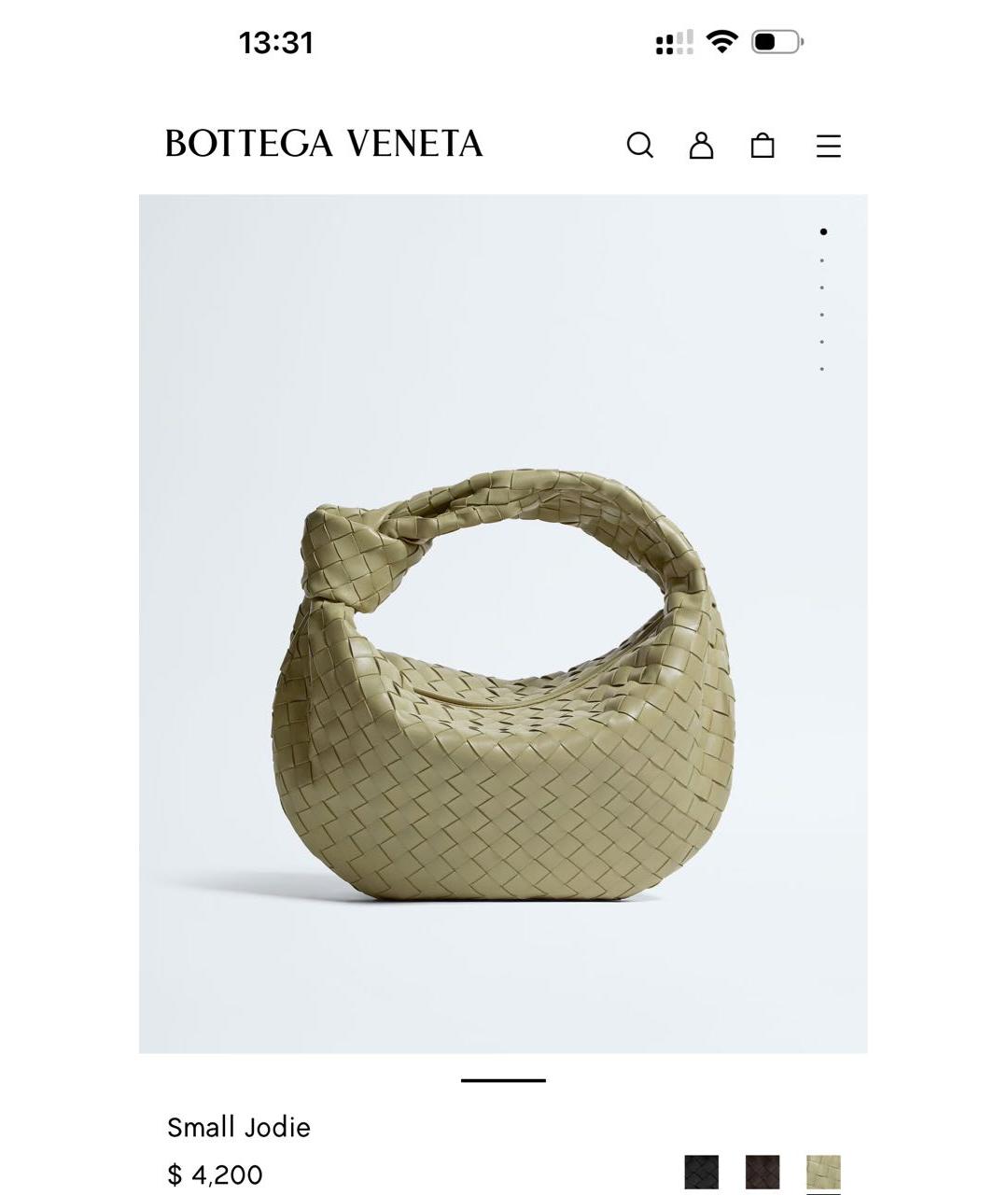 BOTTEGA VENETA Горчичная кожаная сумка тоут, фото 2