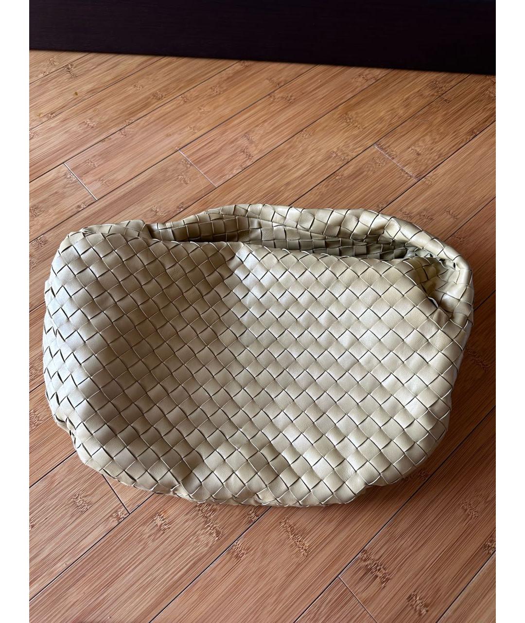 BOTTEGA VENETA Горчичная кожаная сумка тоут, фото 7