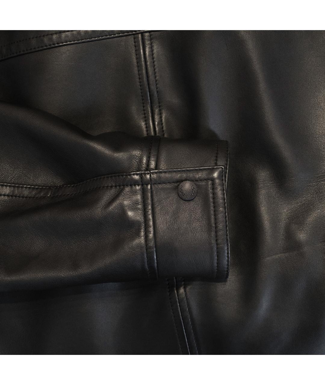 HUGO BOSS Черная кожаная куртка, фото 6