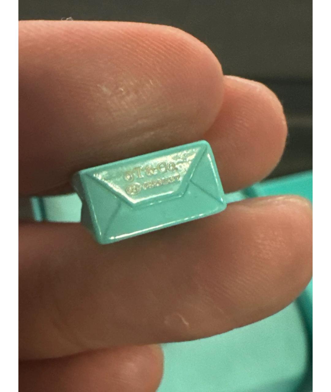TIFFANY&CO Голубая серебряная подвеска, фото 5