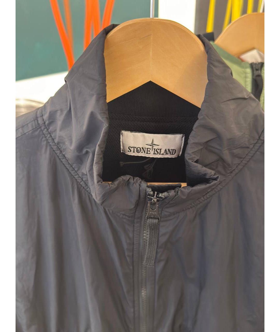STONE ISLAND Черная полиамидовая куртка, фото 3