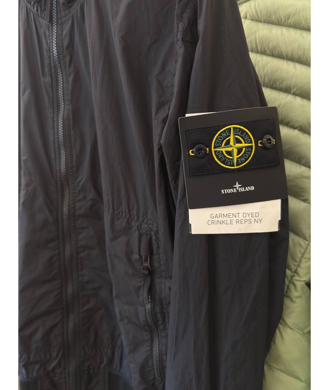 STONE ISLAND Черная полиамидовая куртка, фото 2