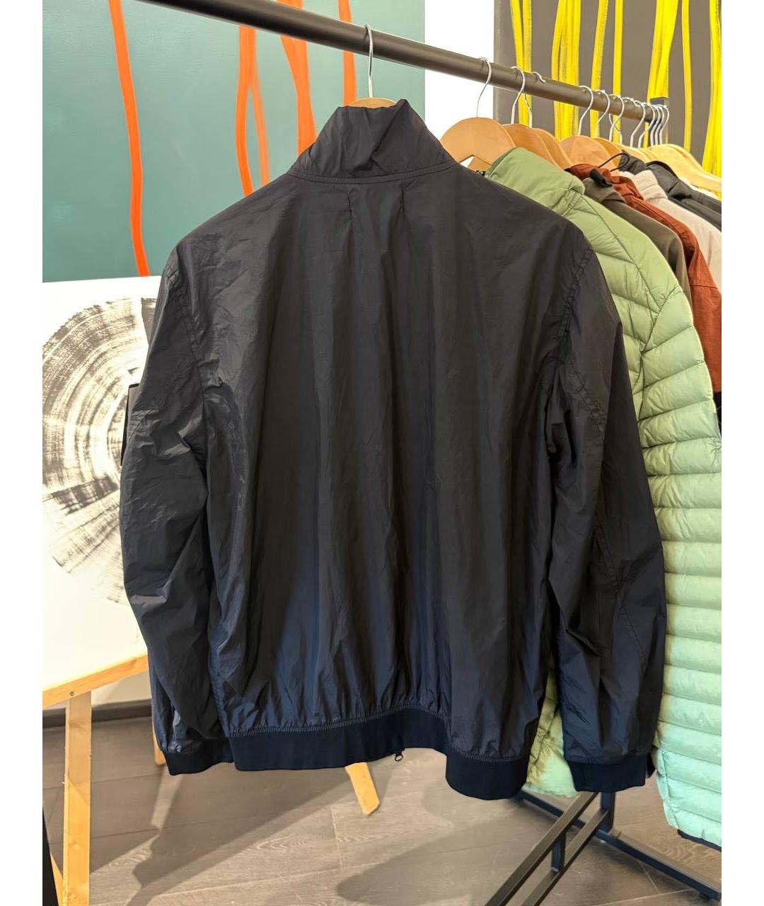 STONE ISLAND Черная полиамидовая куртка, фото 4