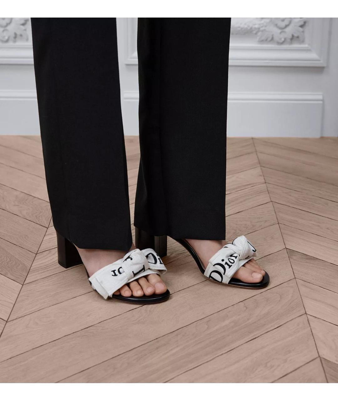 CHRISTIAN DIOR Черные босоножки, фото 4