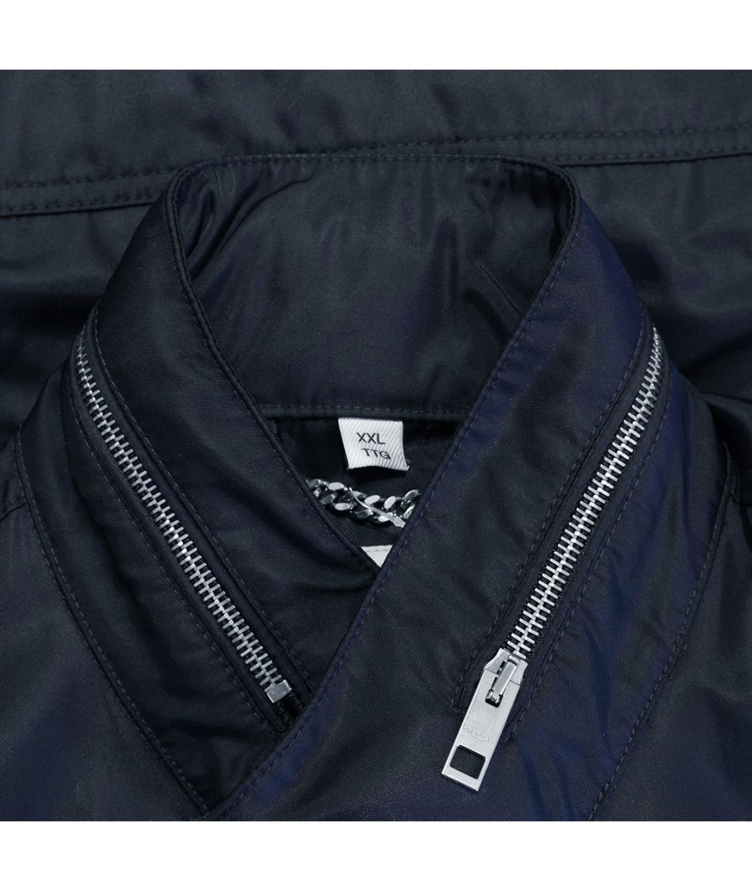 BURBERRY Темно-синяя полиамидовая куртка, фото 3