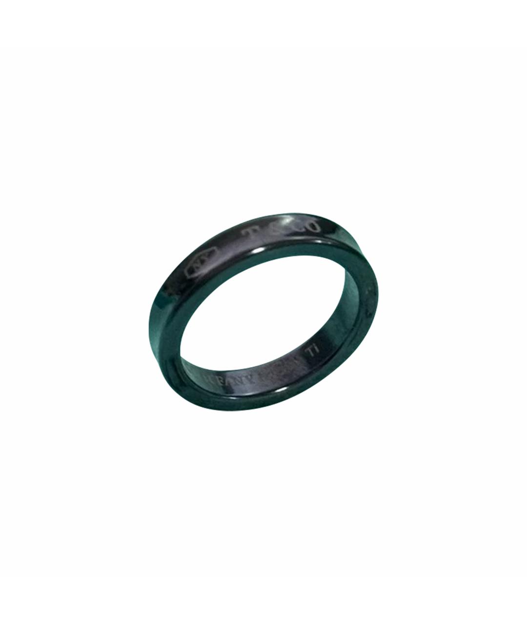 TIFFANY&CO Черное металлическое кольцо, фото 1