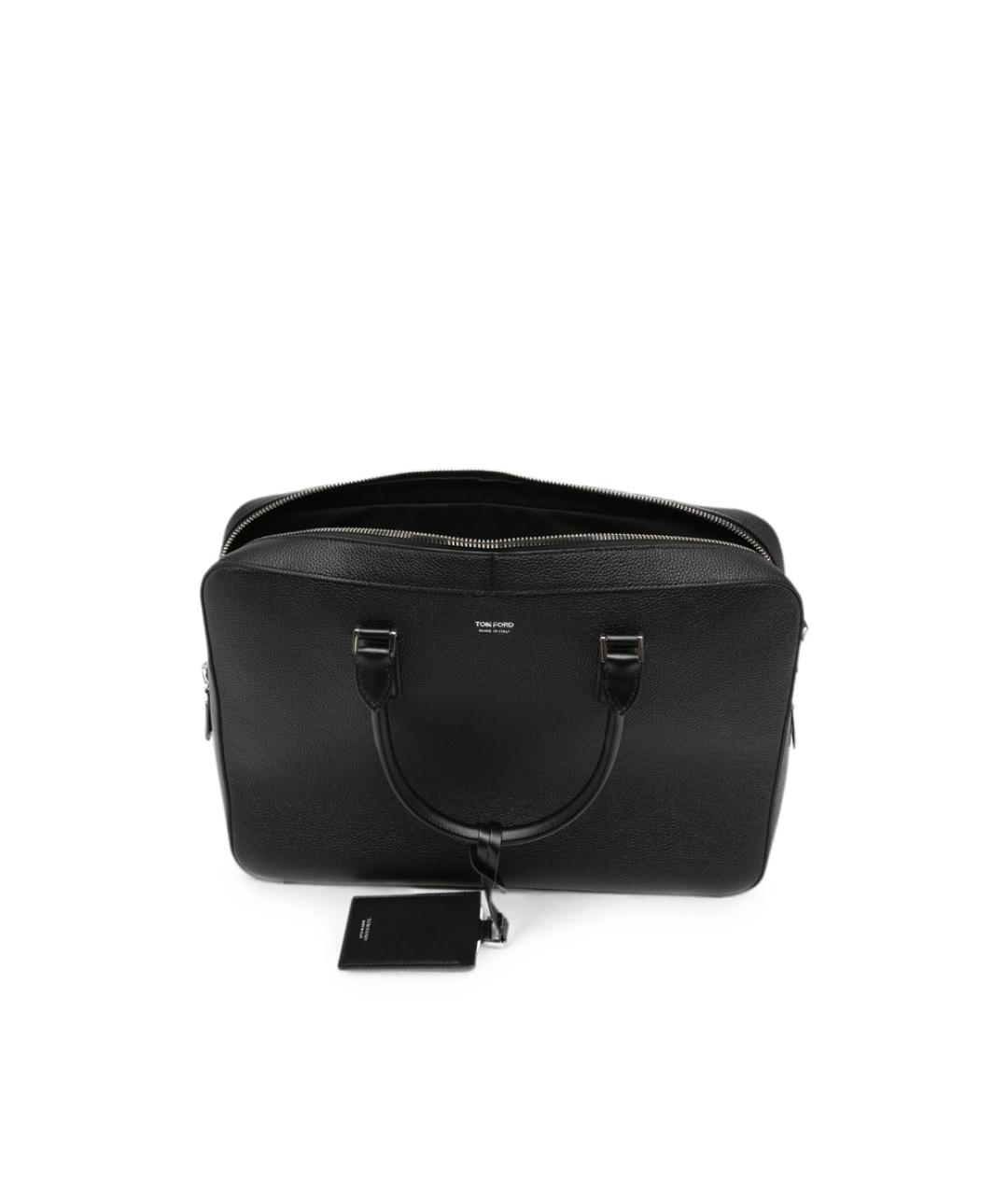 TOM FORD Черный кожаный портфель, фото 3