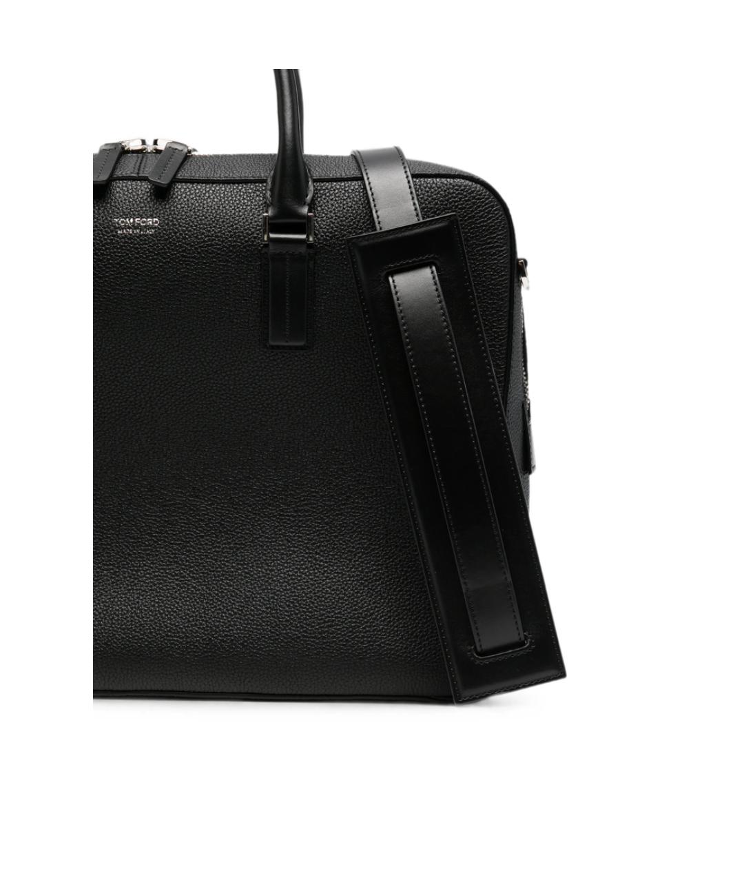 TOM FORD Черный кожаный портфель, фото 2