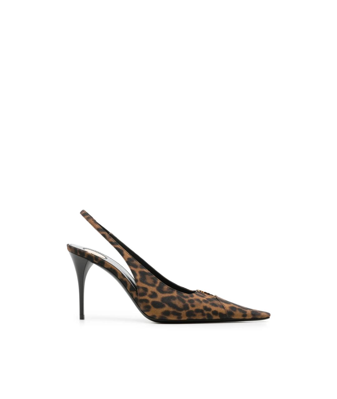 SAINT LAURENT Мульти текстильные туфли, фото 1