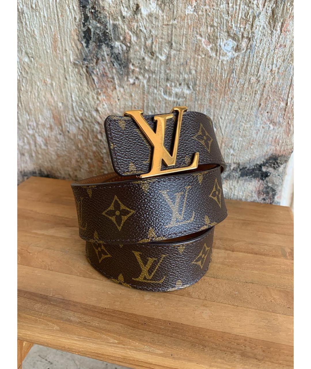 LOUIS VUITTON Коричневый ремень, фото 3
