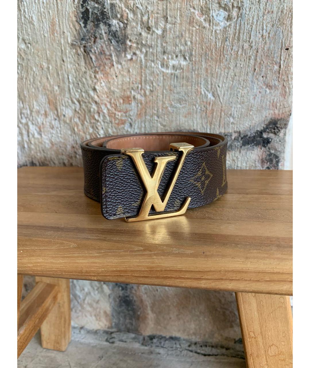LOUIS VUITTON Коричневый ремень, фото 9