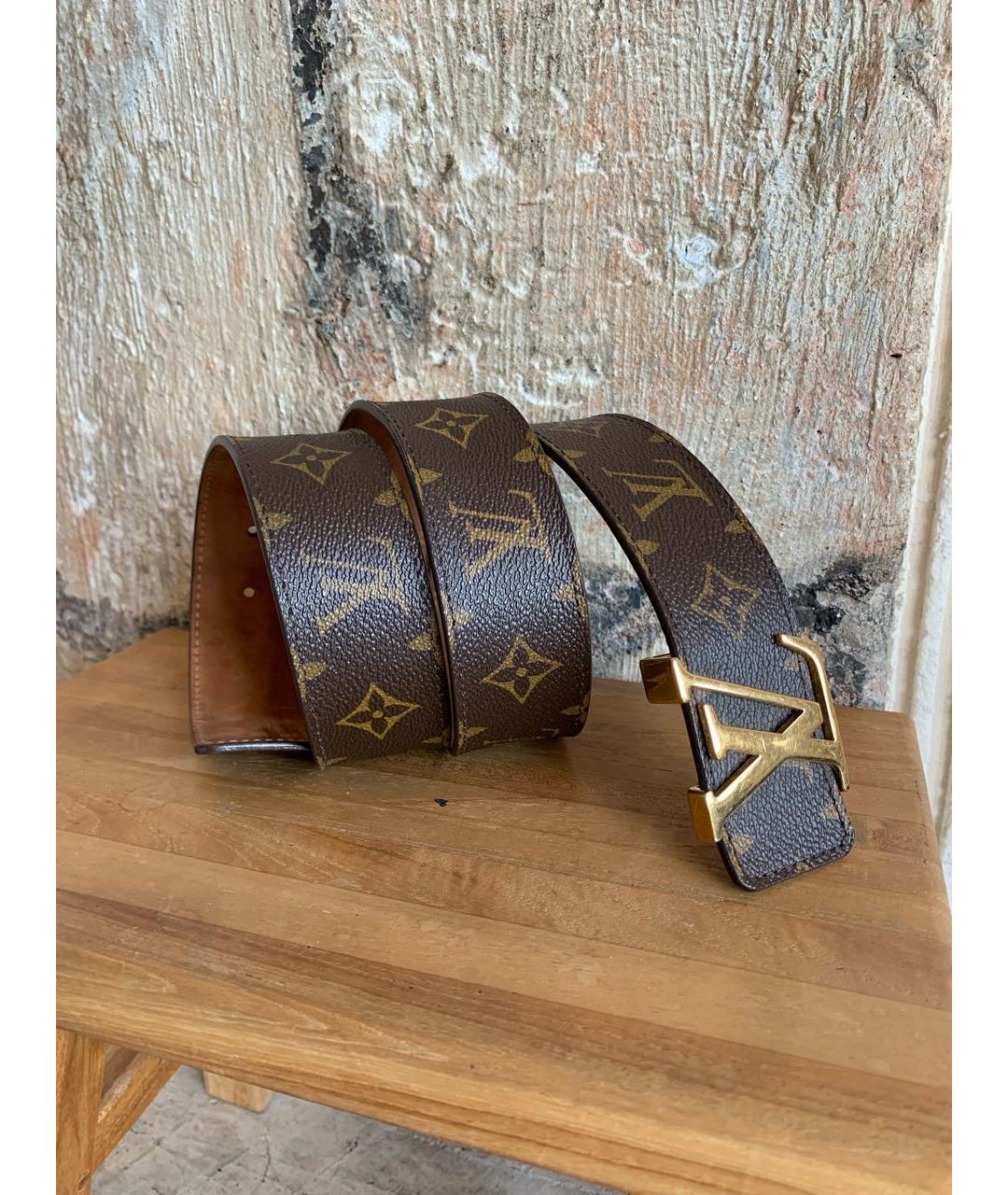 LOUIS VUITTON Коричневый ремень, фото 5