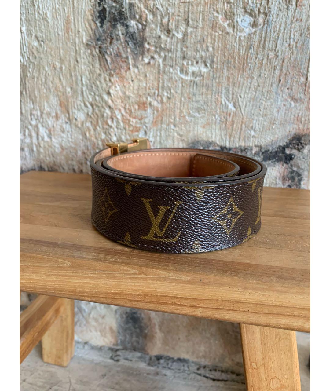 LOUIS VUITTON Коричневый ремень, фото 4