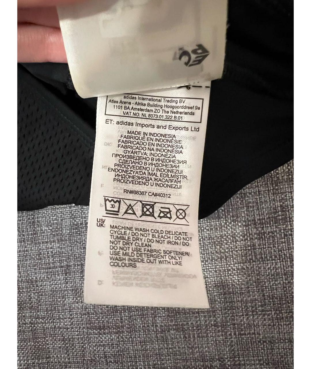 ADIDAS BY STELLA MCCARTNEY Черная полиэстеровая футболка, фото 5