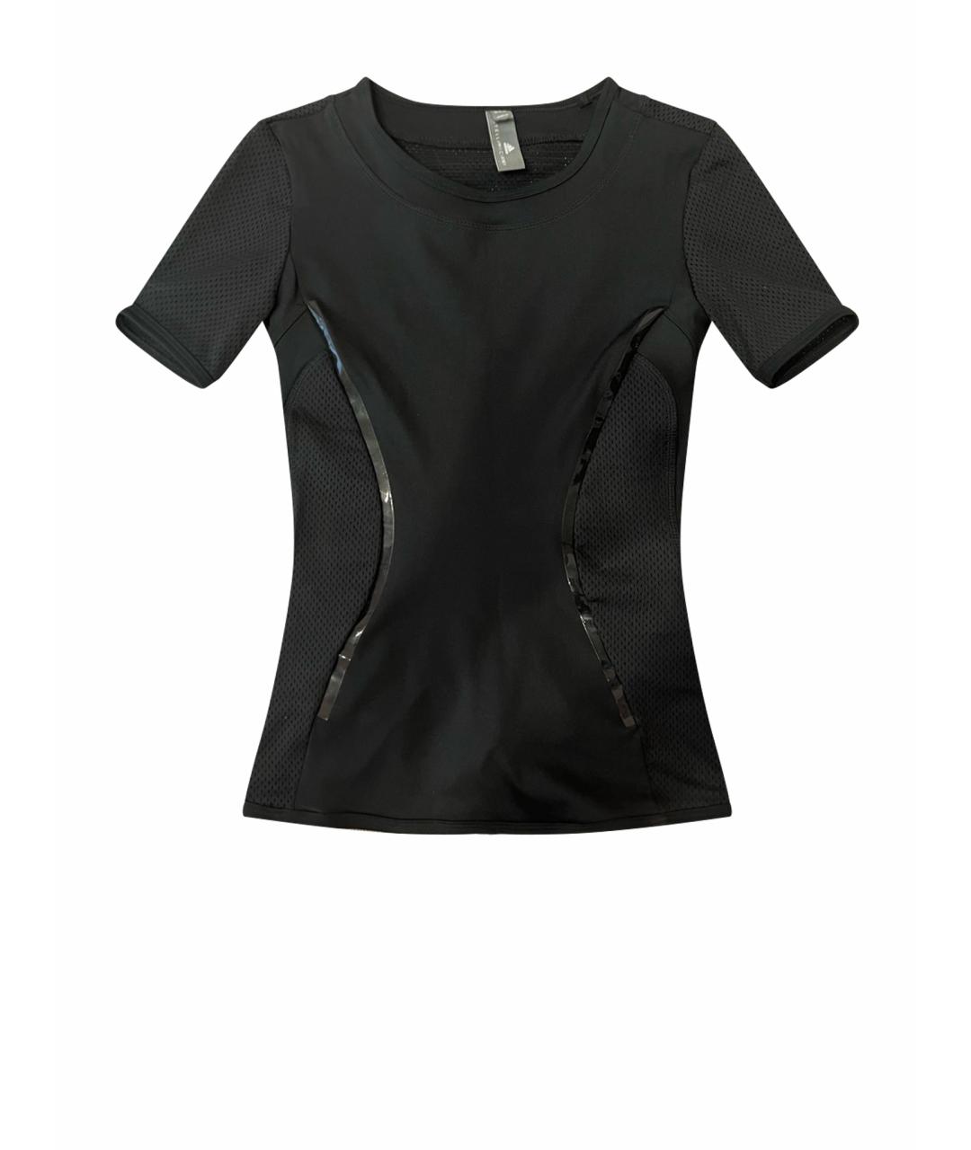 ADIDAS BY STELLA MCCARTNEY Черная полиэстеровая футболка, фото 1