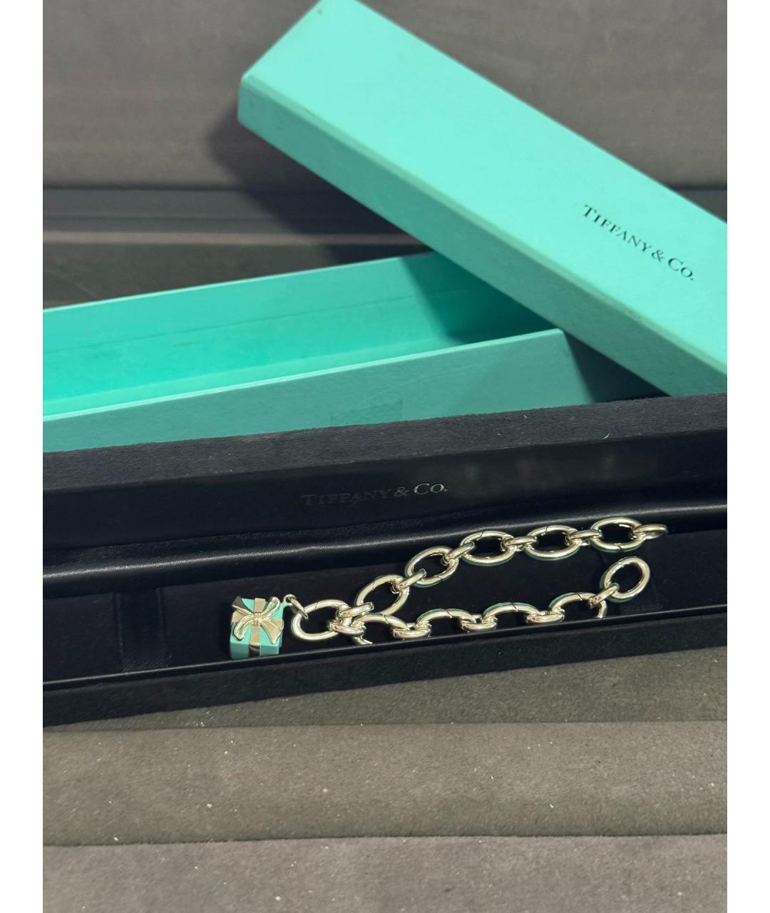 TIFFANY&CO Бирюзовый серебряный браслет, фото 9