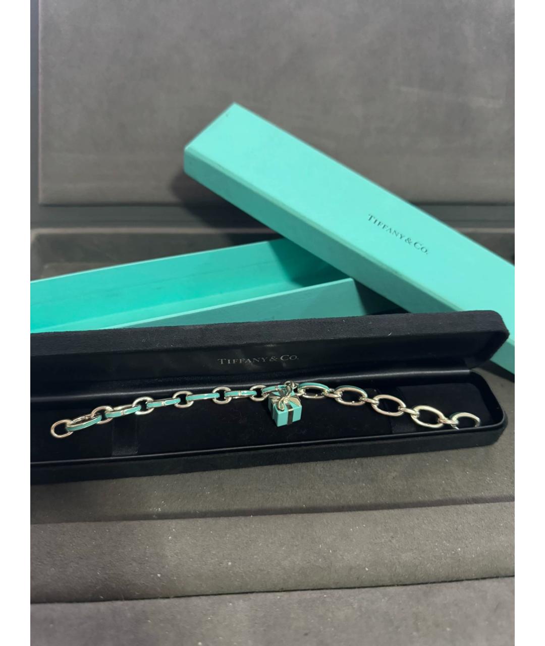 TIFFANY&CO Бирюзовый серебряный браслет, фото 2