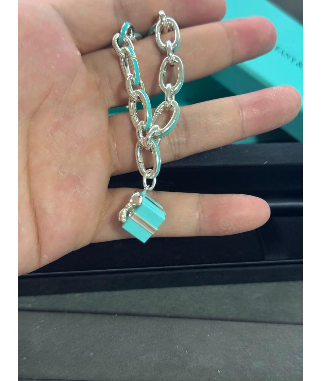 TIFFANY&CO Бирюзовый серебряный браслет, фото 10