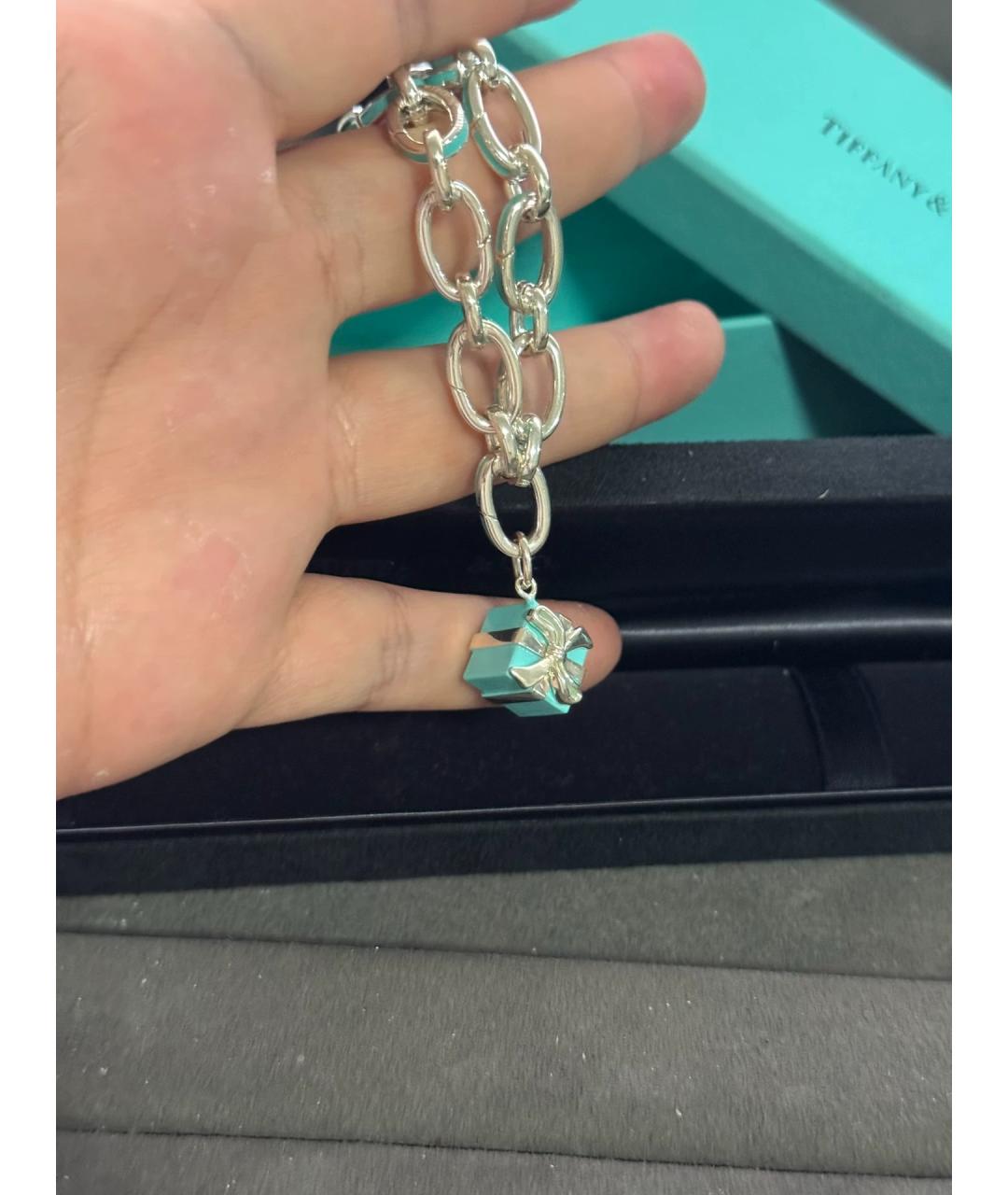 TIFFANY&CO Бирюзовый серебряный браслет, фото 8