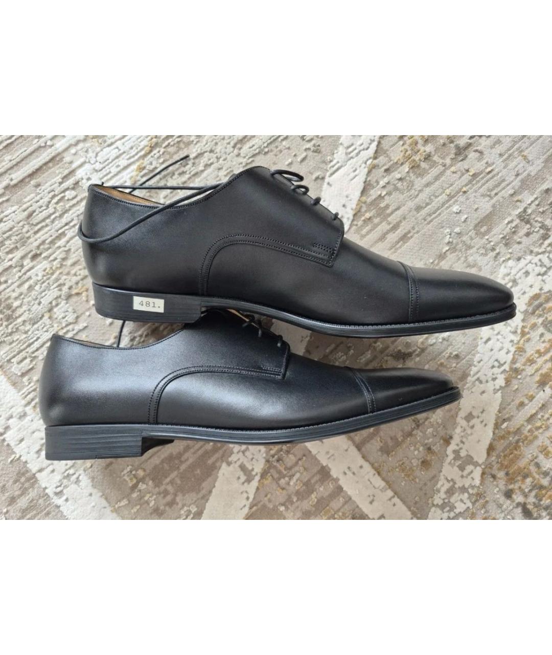 BALLY Черные кожаные туфли, фото 7