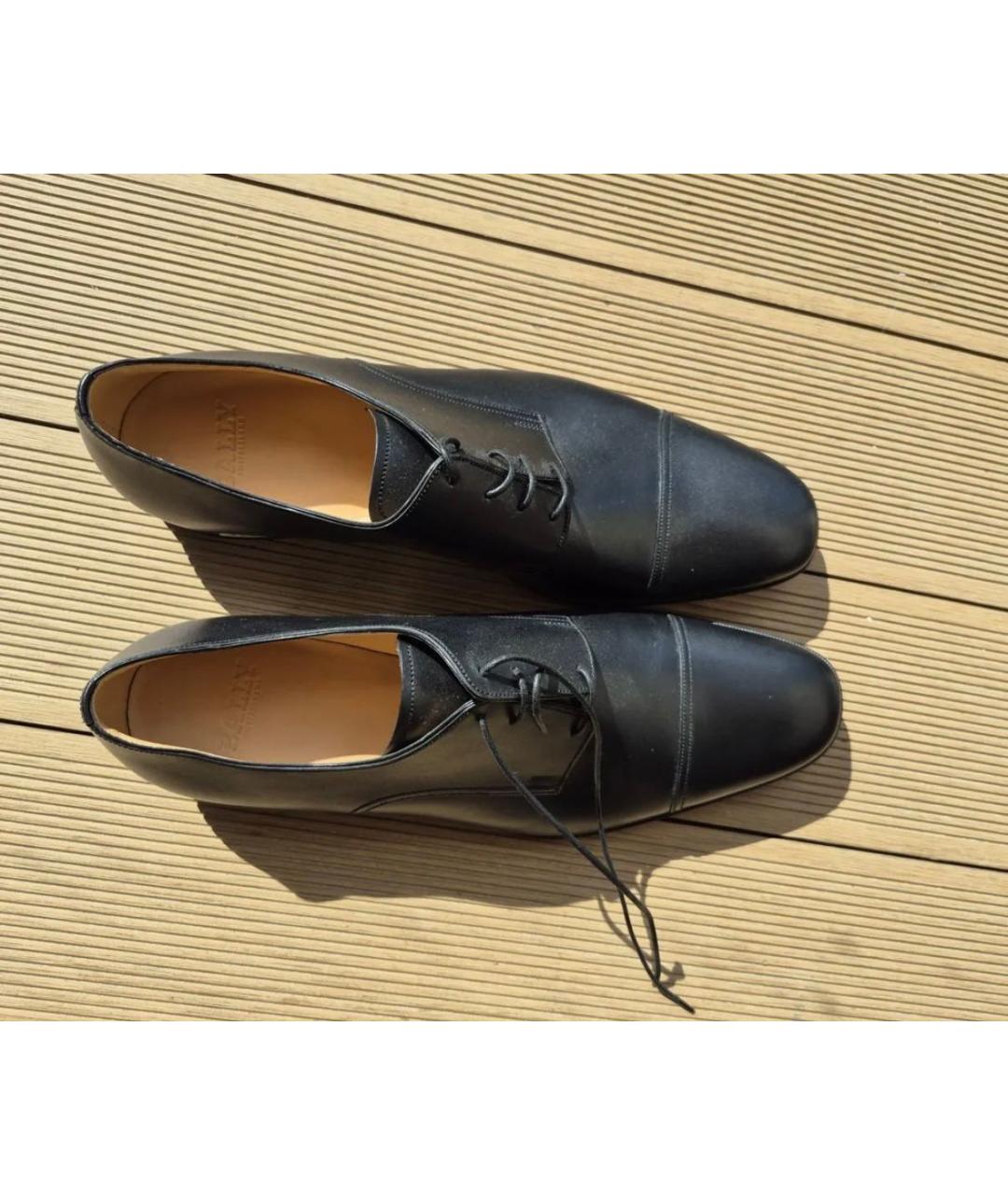 BALLY Черные кожаные туфли, фото 6