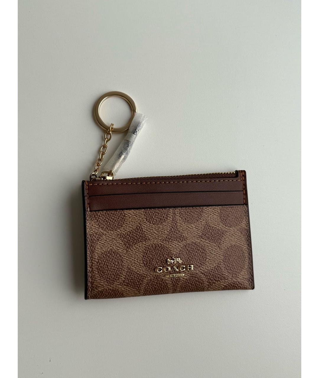 COACH Коричневый кардхолдер, фото 5