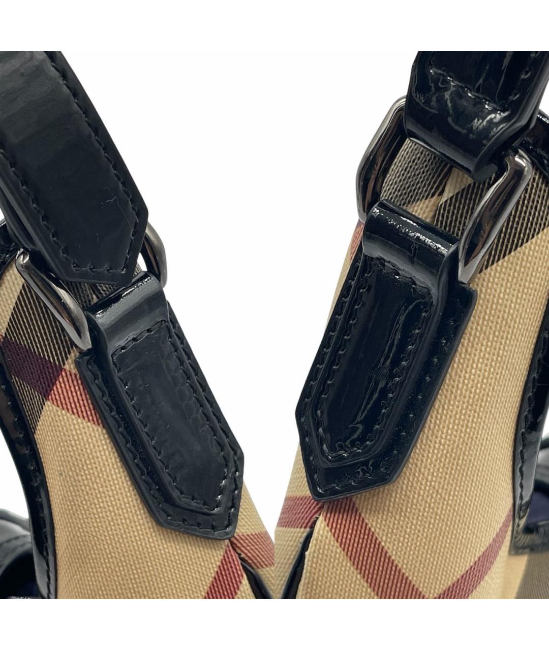 BURBERRY Мульти сумка тоут из канвы, фото 5