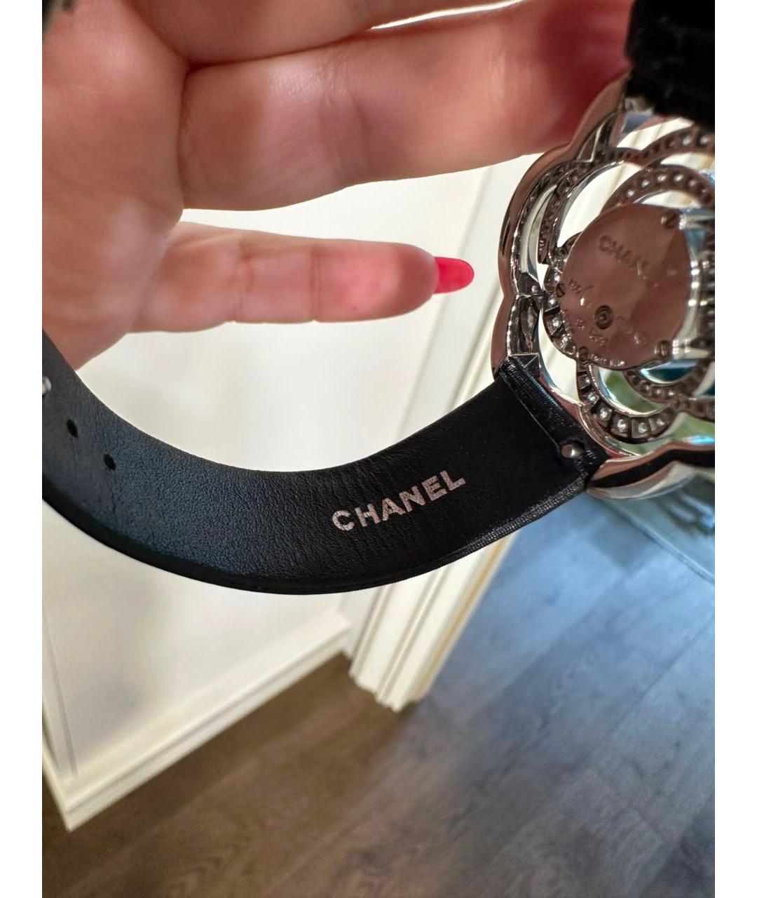 CHANEL Черные часы из белого золота, фото 6