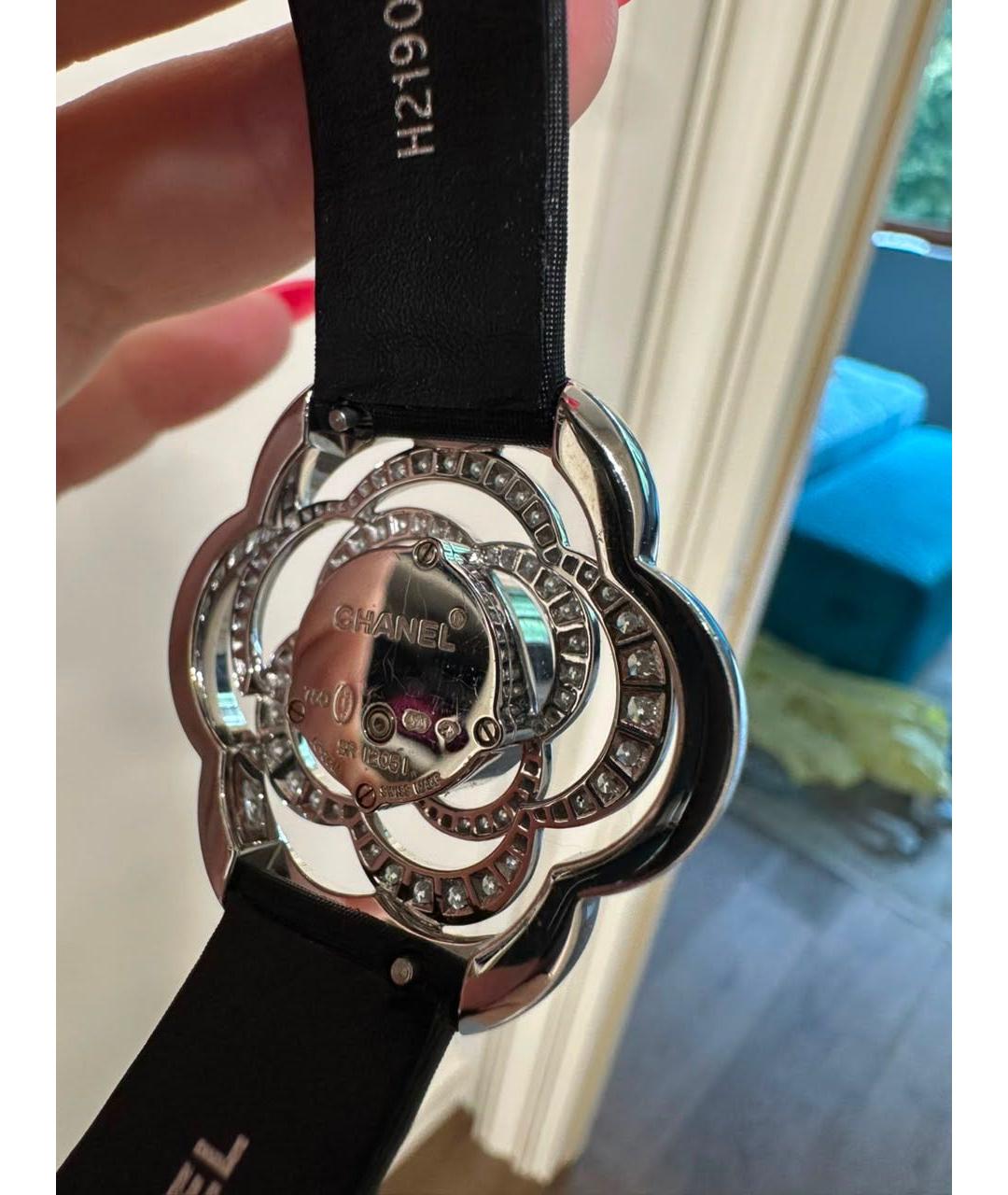 CHANEL Черные часы из белого золота, фото 7