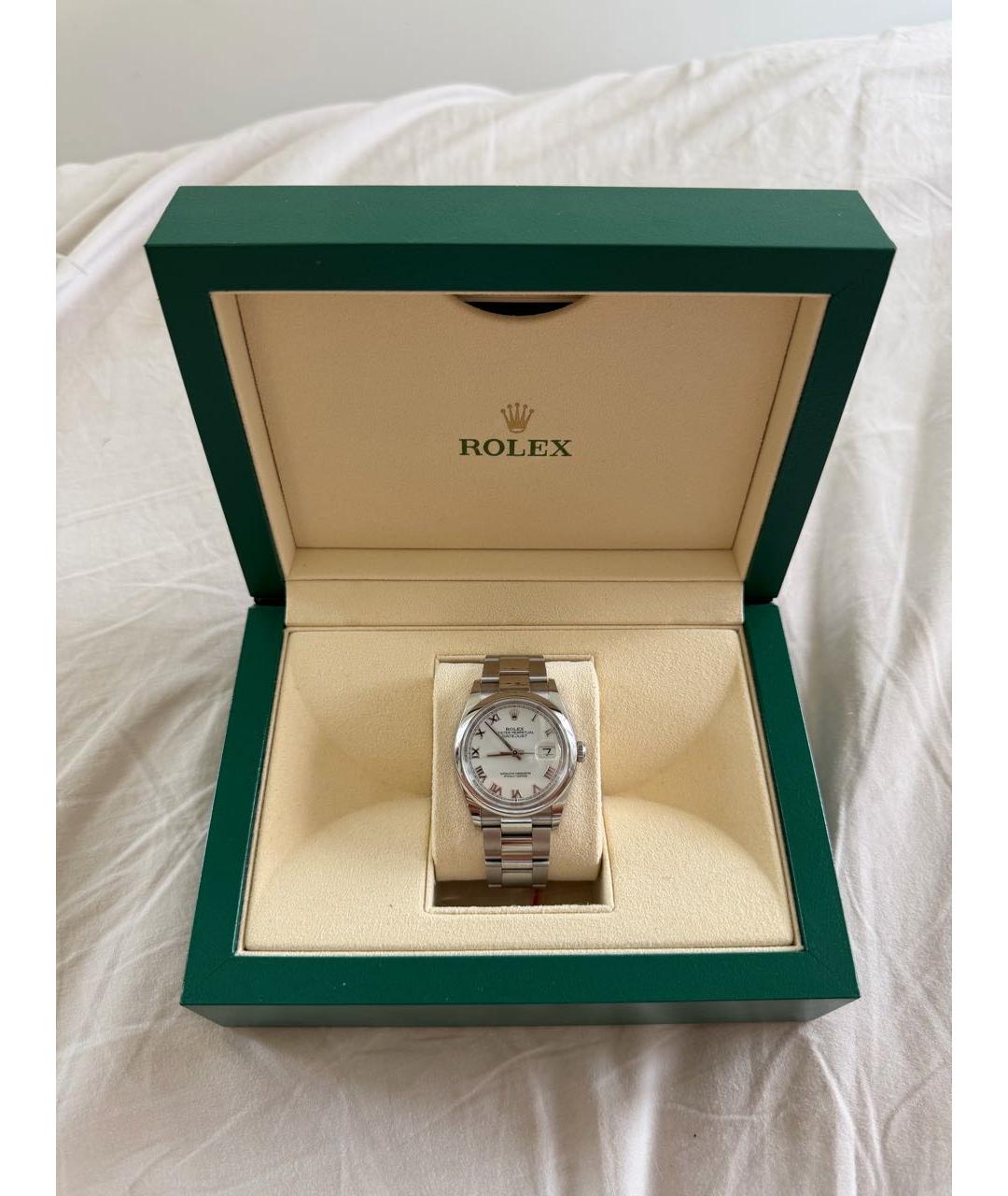 ROLEX Белые часы, фото 4
