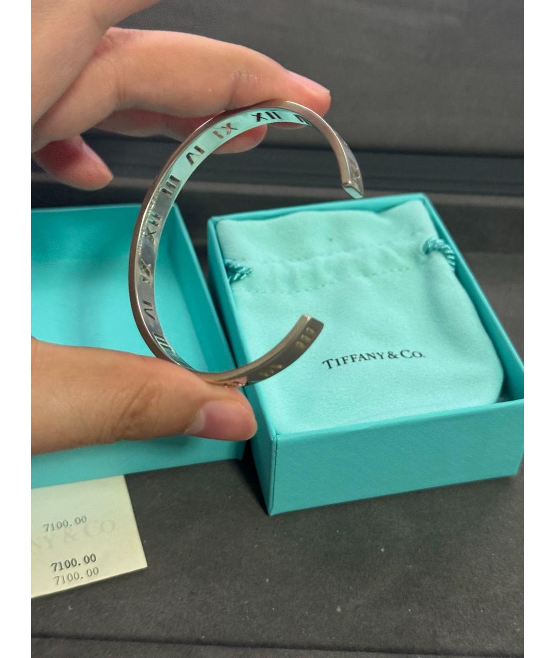 TIFFANY&CO Серебряный серебряный браслет, фото 4