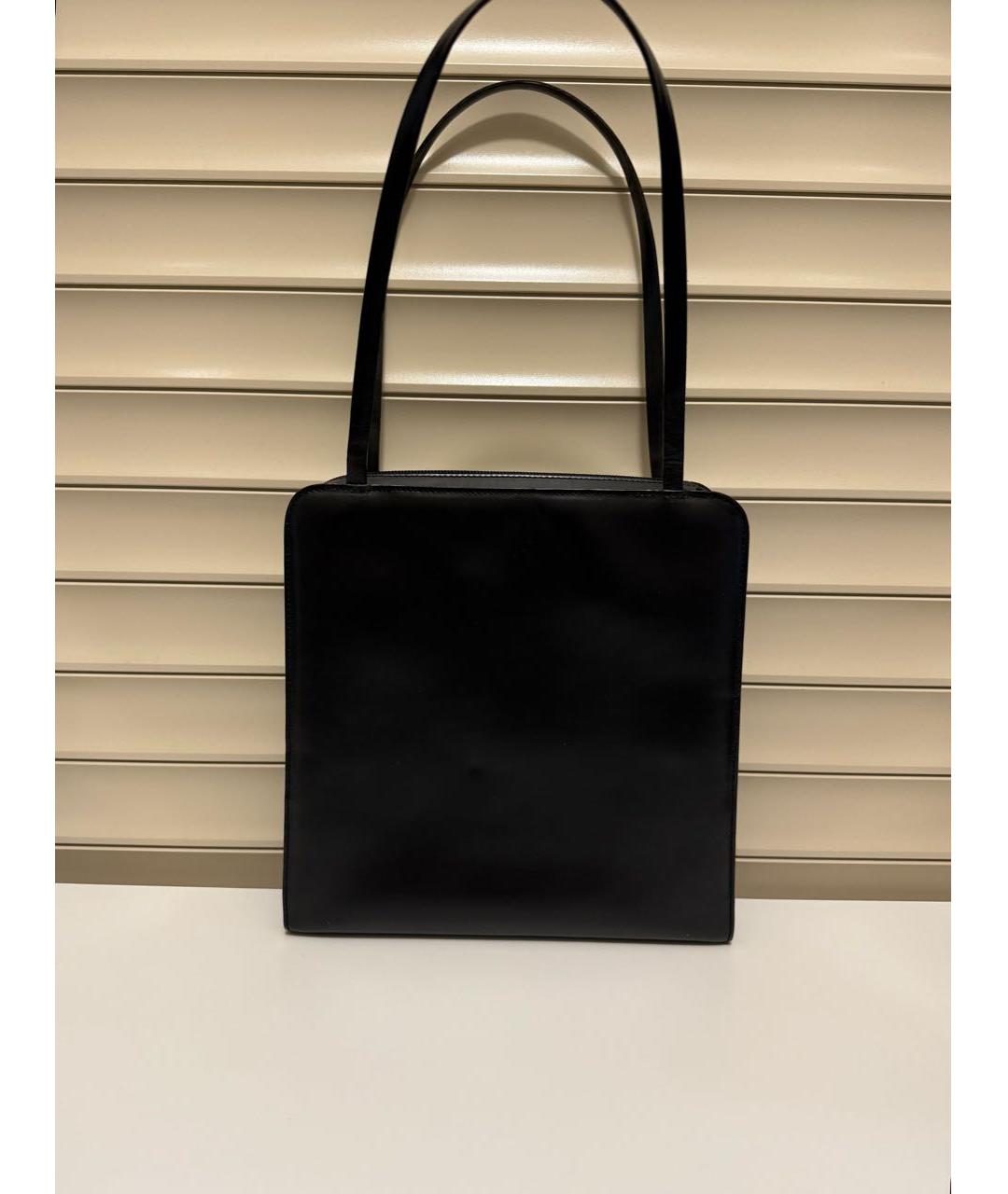 GUCCI Черная кожаная сумка с короткими ручками, фото 4