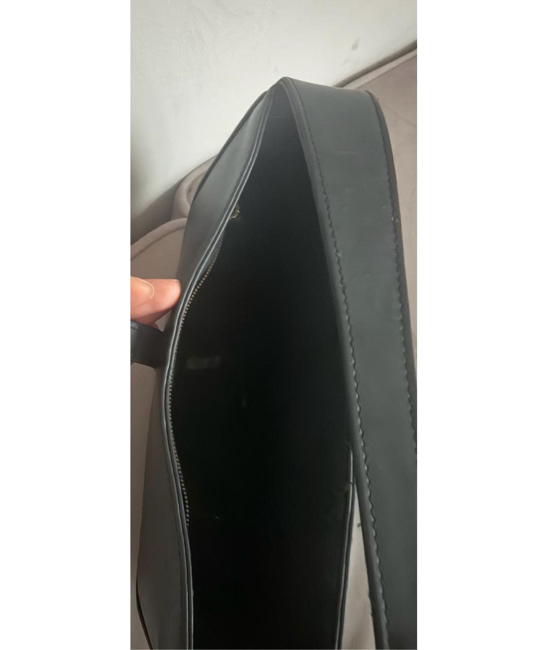 SAINT LAURENT Черная кожаная сумка через плечо, фото 4