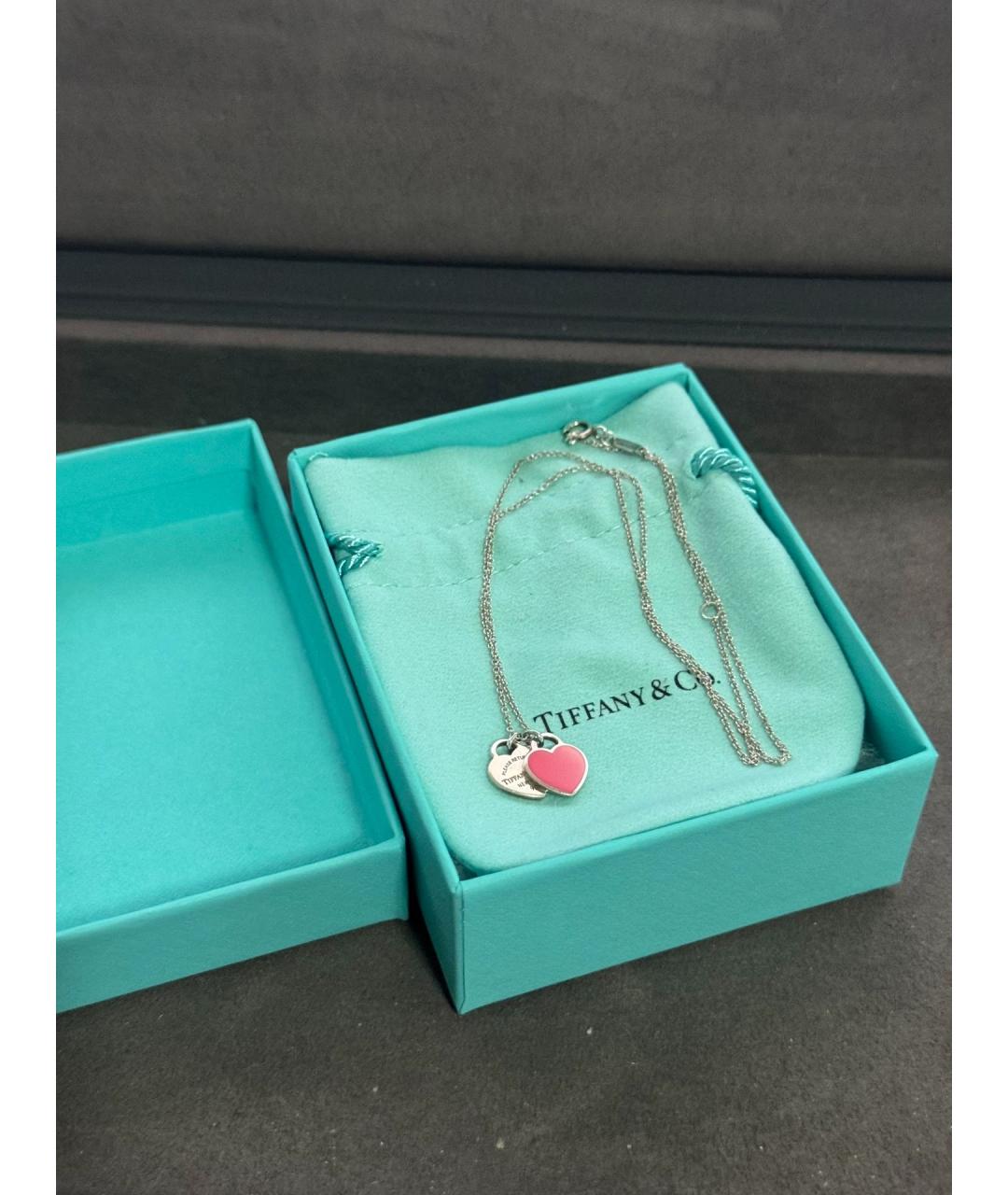 TIFFANY&CO Розовый серебряный кулон, фото 6